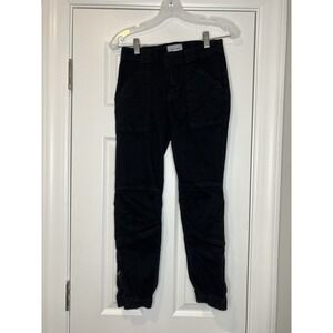 Frame Women's Denim Moto Zip‎ Jeans Black Size 26